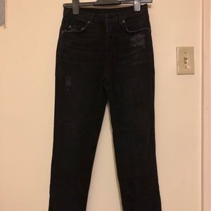 Carmar straight leg jeans in black